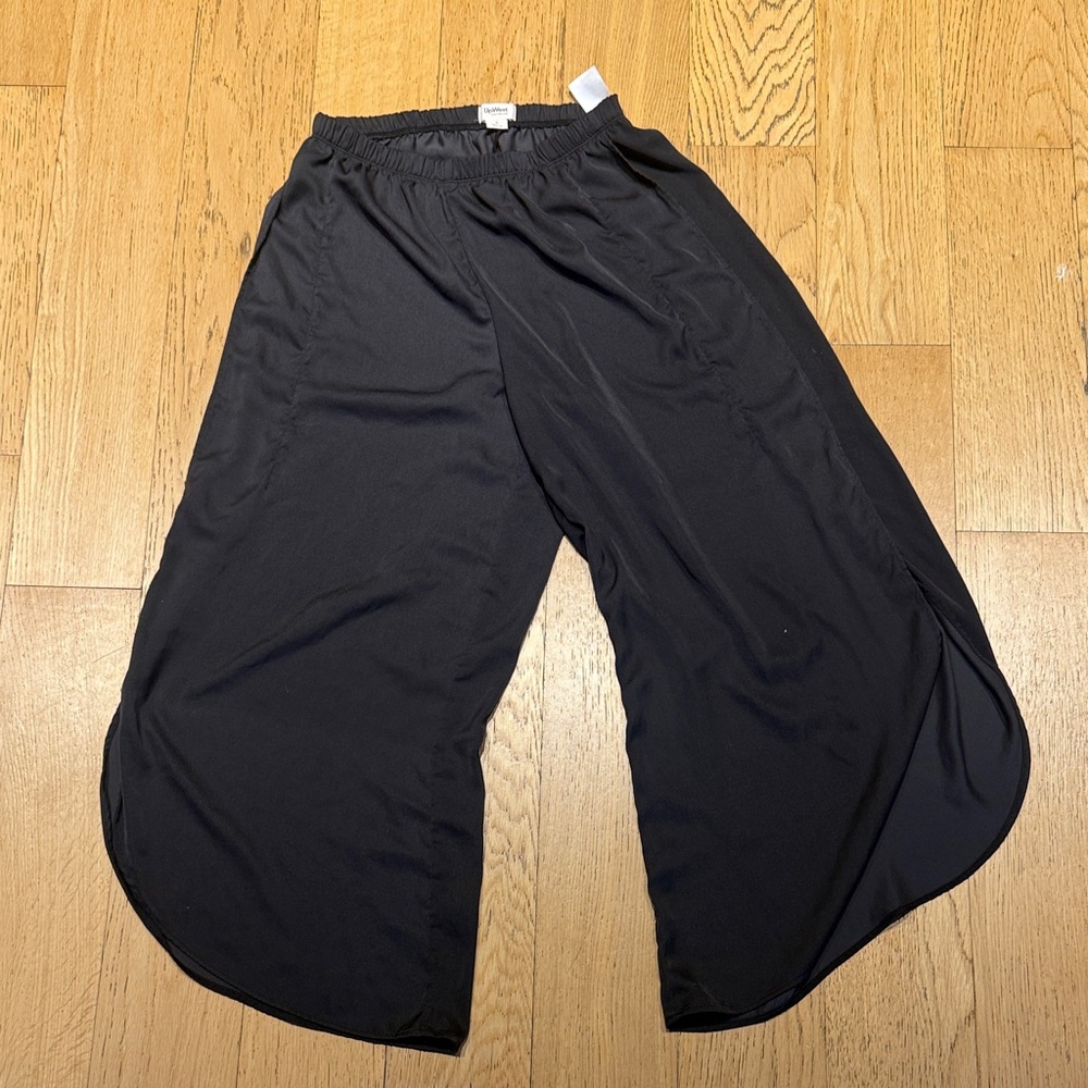 UpWest Women's Elegant Black Flowing Pants